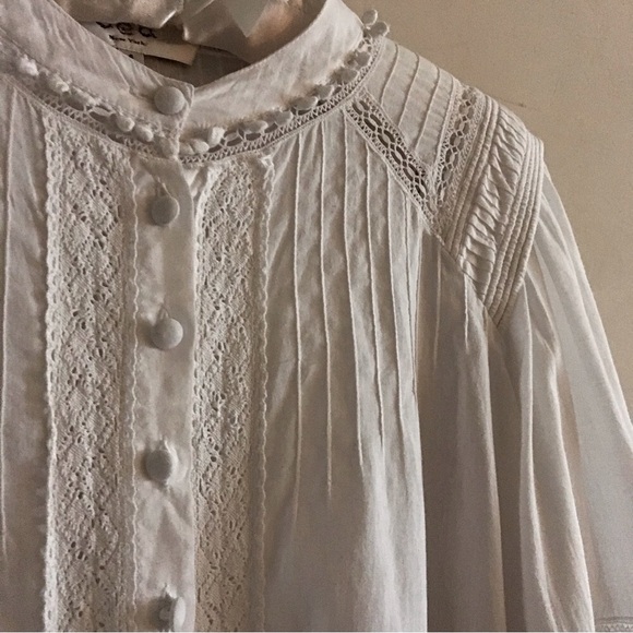 Sea New York White Cotton Blouse - Picture 2 of 7